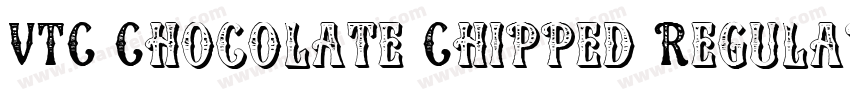 VTC Chocolate Chipped Regular字体转换